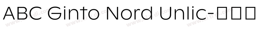 ABC Ginto Nord Unlic字体转换